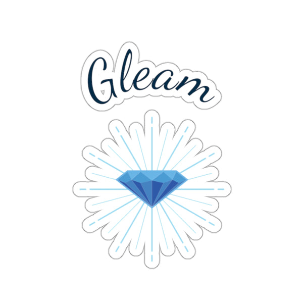 Gleam Sticker, white