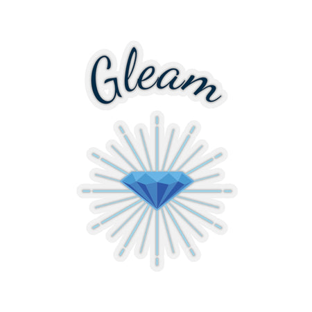 Gleam Sticker, white