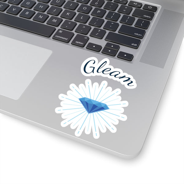 Gleam Sticker, white