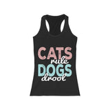 Cats rule dogs drool shirt