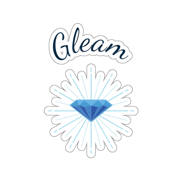 Gleam sticker, transparent