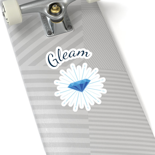 Gleam sticker, transparent