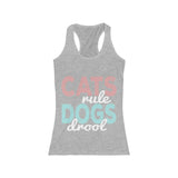 Cats rule dogs drool shirt